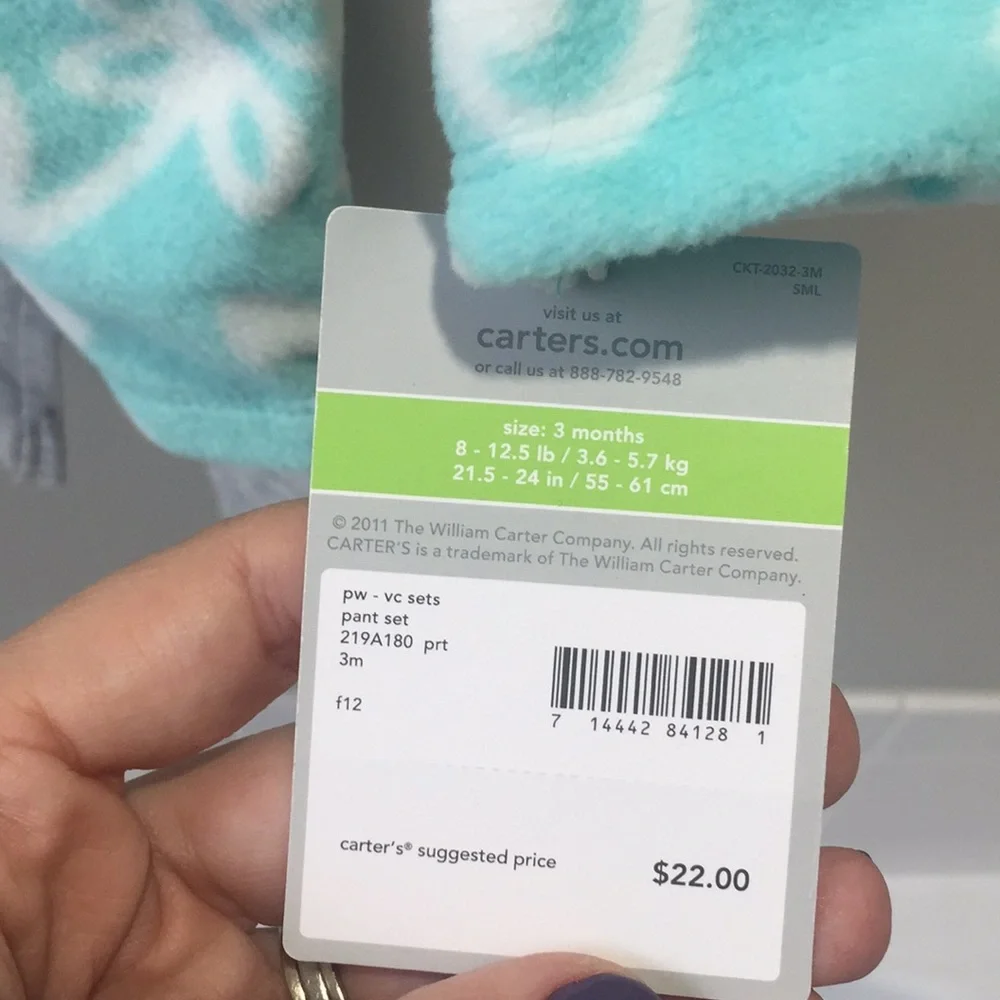 Carter’s 2 Piece Set Size 3 Months NWT